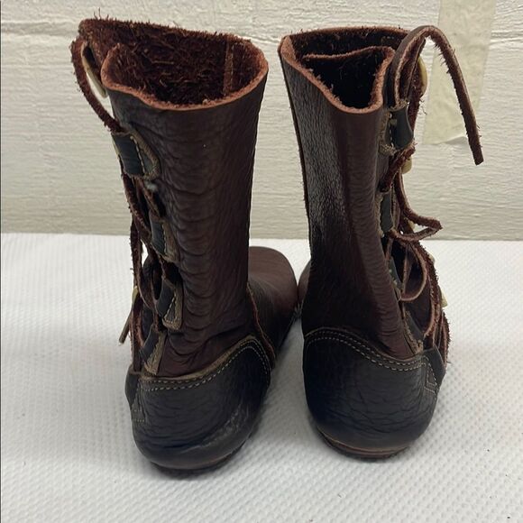 Bald Mountain Hand Crafted Renaissance Brown Leather Boots - Picture 4 of 12